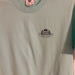 Simply Southern aqua t shirt